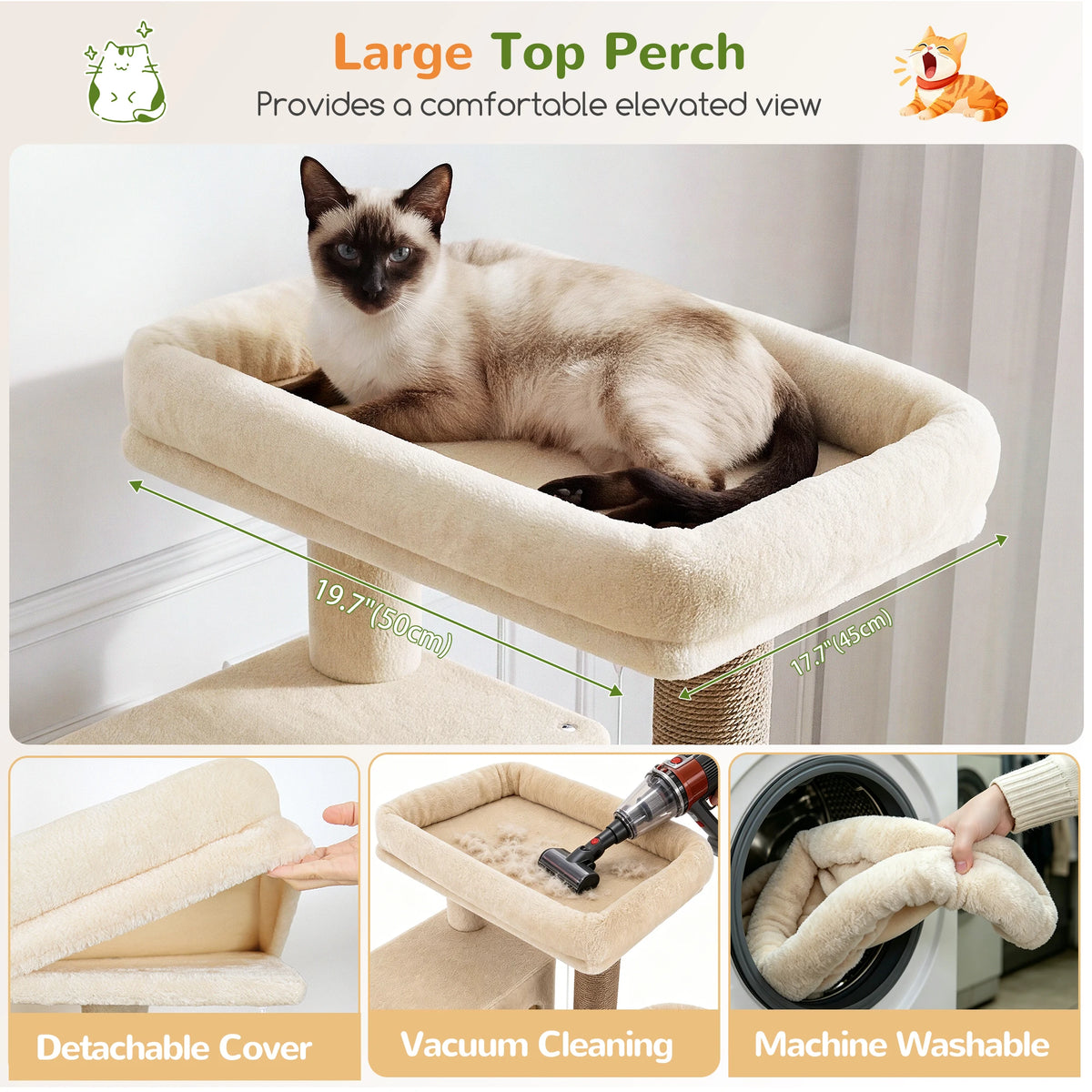 Globlazer Multi-Level Cat Tree Tower With Condos And Hammocks