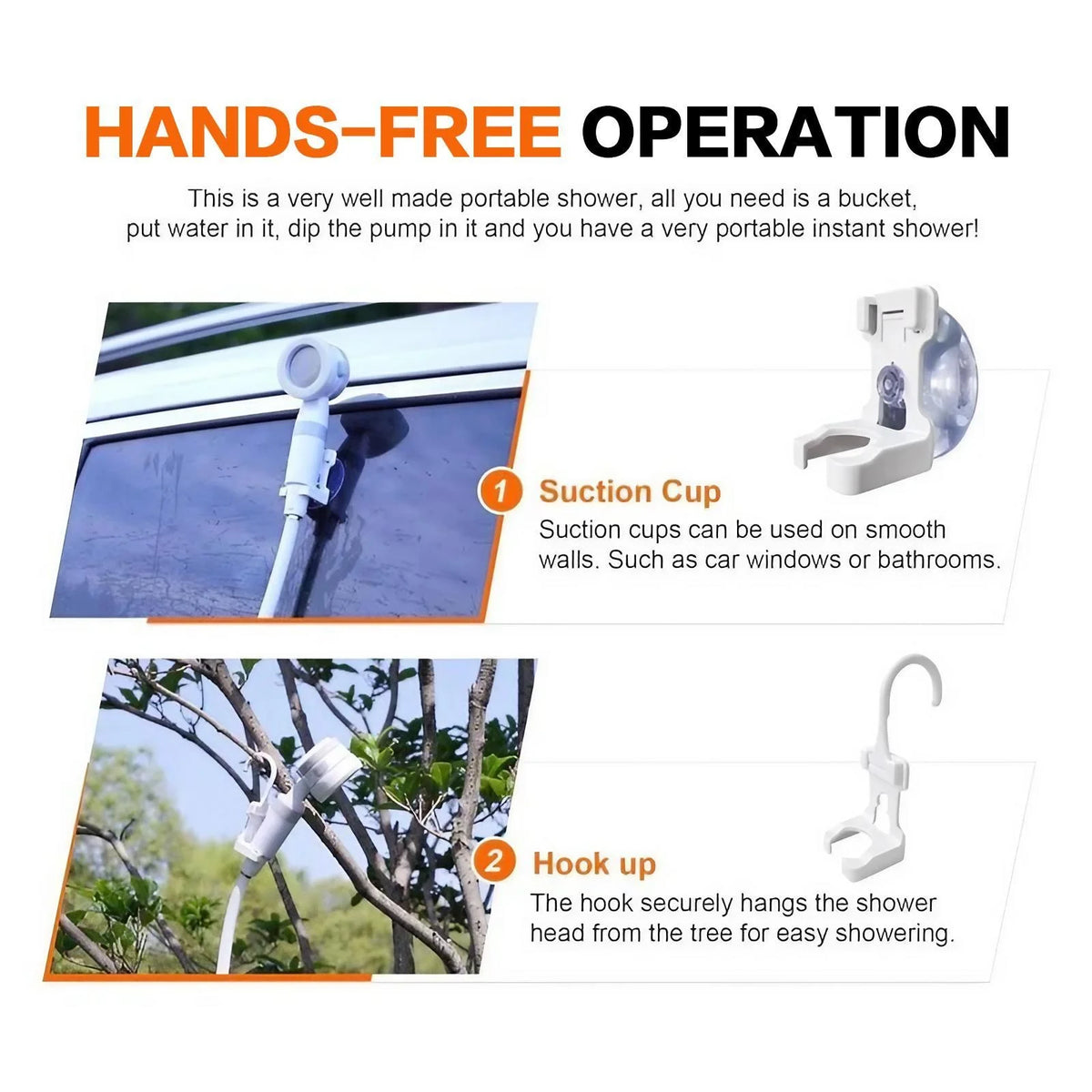 Portable Rechargeable Handheld Shower Sprayer For Pets Cars And Gardens