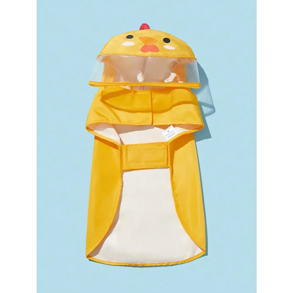 PETSIN Hooded Cartoon Bear Pet Raincoat For Dog And Cat