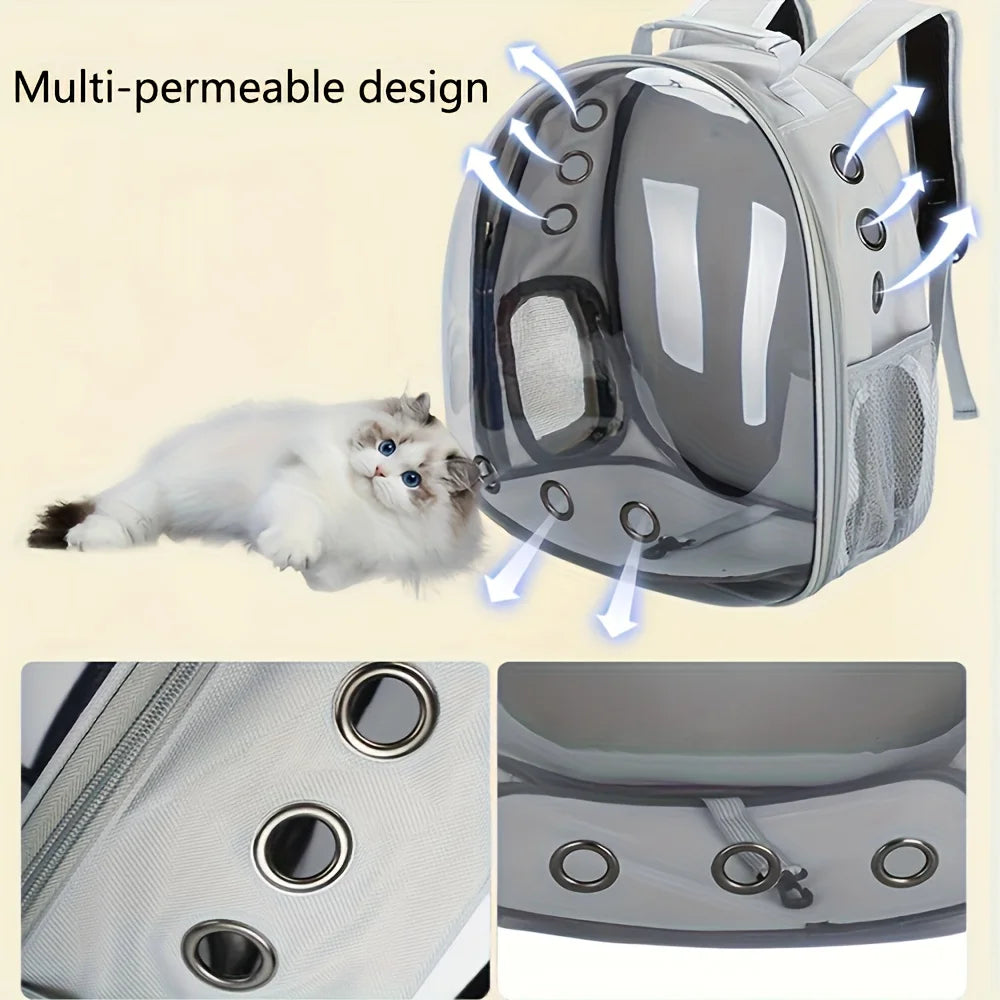 Space Capsule Cat Backpack Portable Pet Carrier For Travel