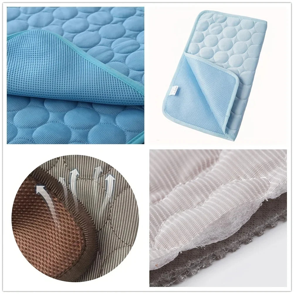 Dog Cooling Mat For Pets Self Cooling Ice Pad Plus