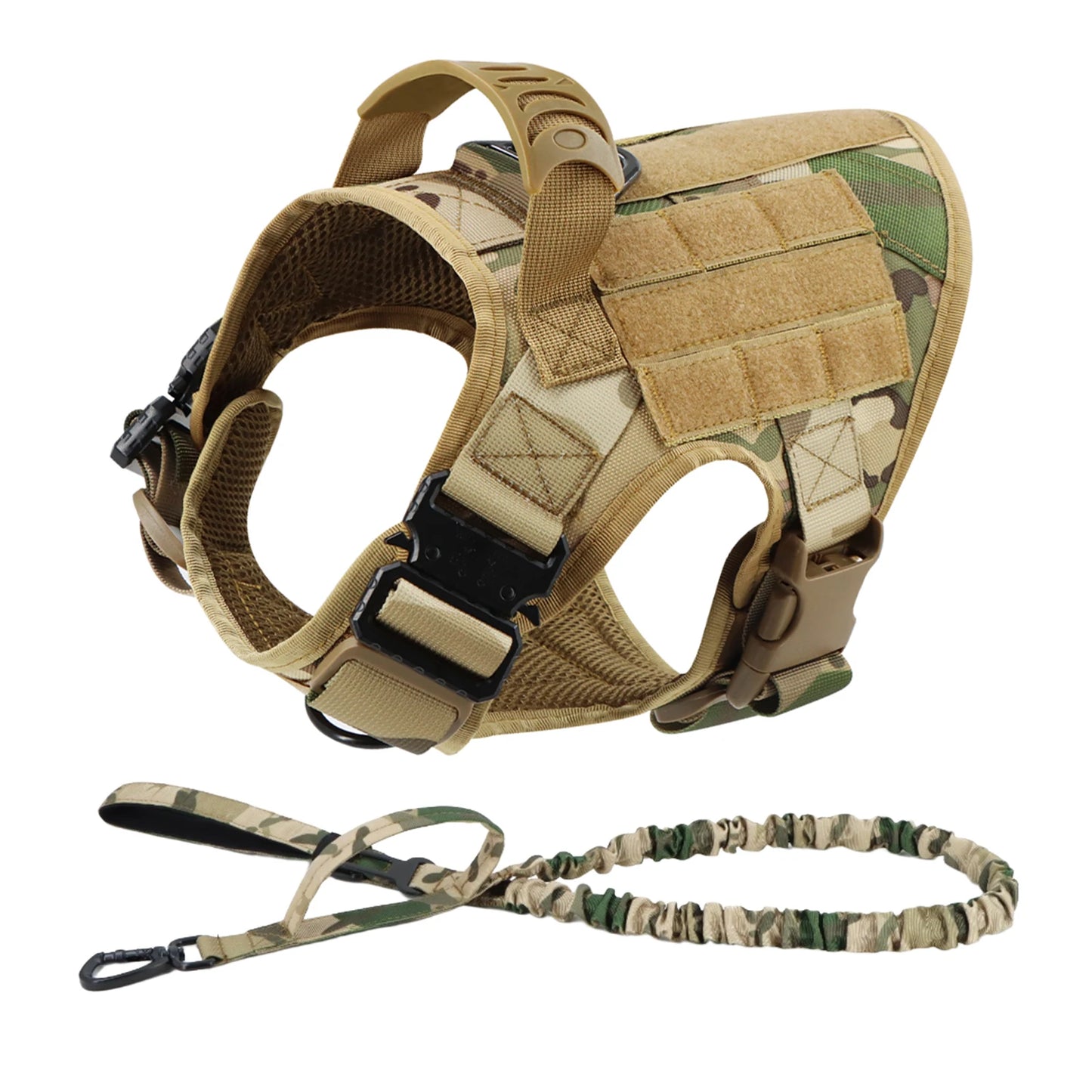 Dog Harness And Leash Set With Training Vest For Walks