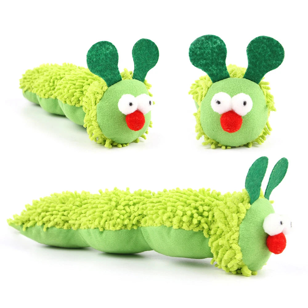 Cat Chew Toy Nylon Plush Teaser Catnip Molar Toy Kitten