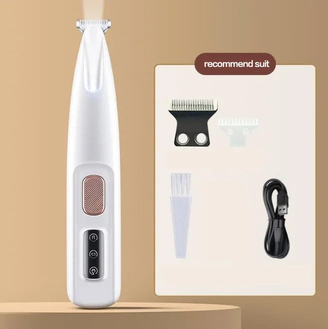 Waterproof Led Dog Paw Trimmer With Display For Pet Grooming