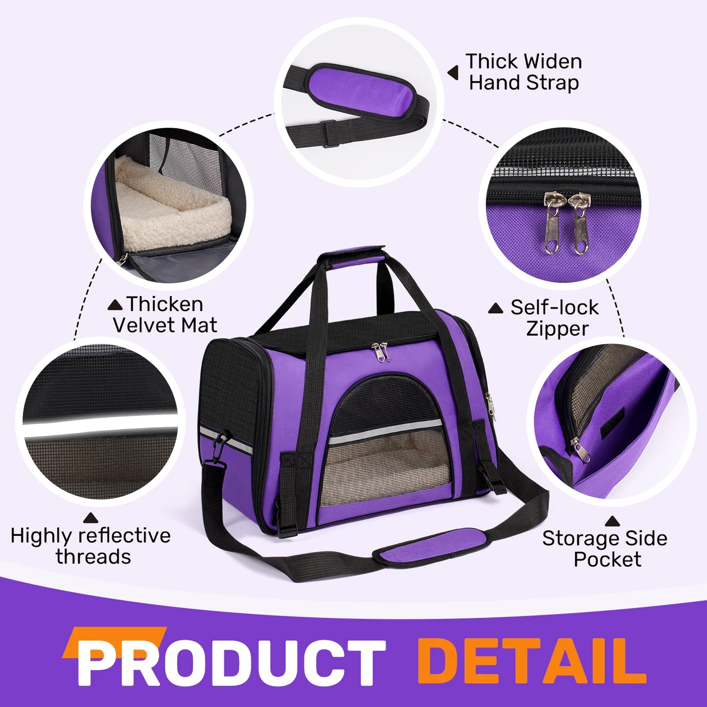 Airline Approved Soft Sided Pet Carrier For Cats And Dogs