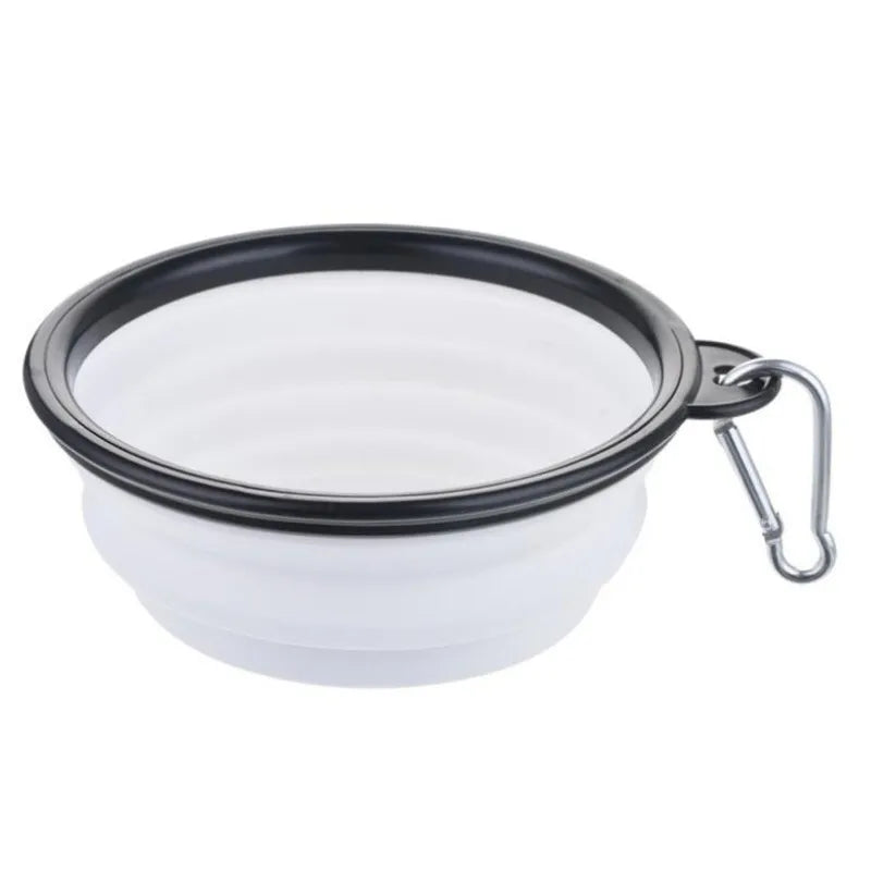 Portable Pet Food Bowl Durable TPR Collapsible Travel Bowl
