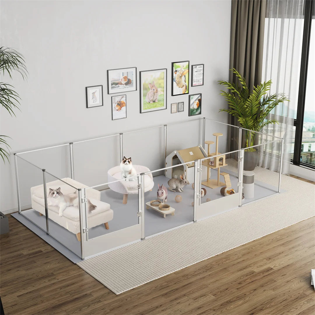 L Shape Pet Sofa Bed With Wooden Legs And Plush Cover