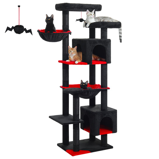 PAWZ Road Cat Tree Tower With Hammock Scratching Posts