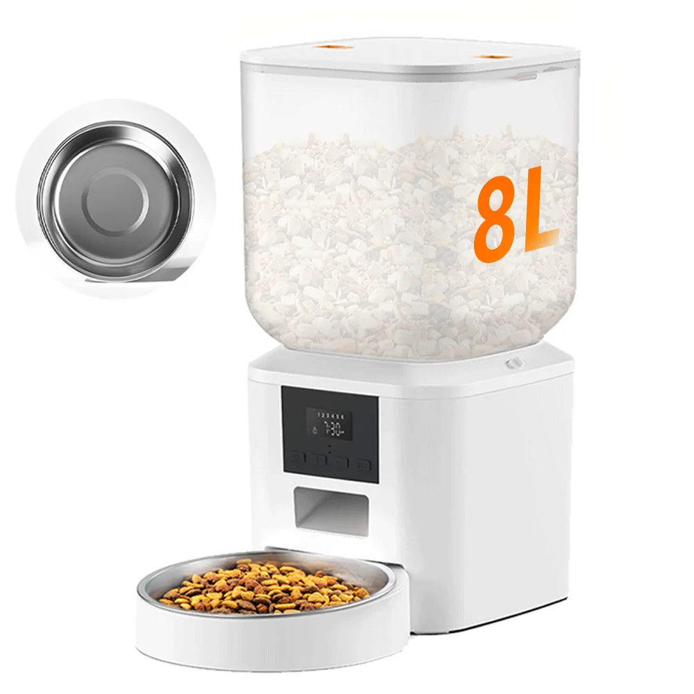 Nityers Automatic Cat Feeder Key Control And Voice Recorder