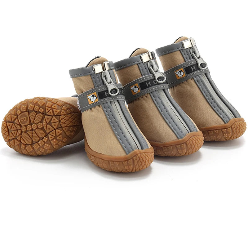 Hobbaggo Non Slip Breathable Dog Shoes With Plush Paw Protection