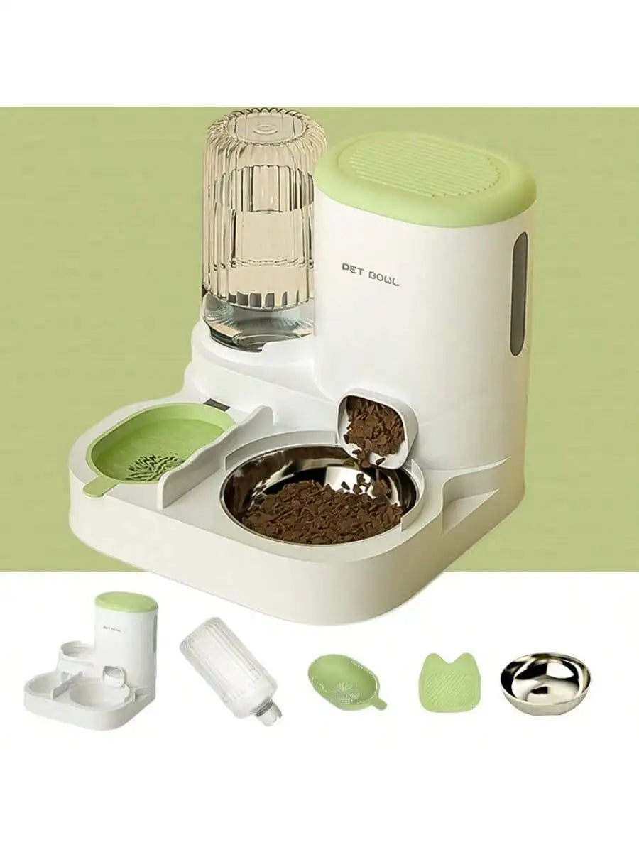 2 In 1 Automatic Pet Feeder Water Dispenser Detachable
