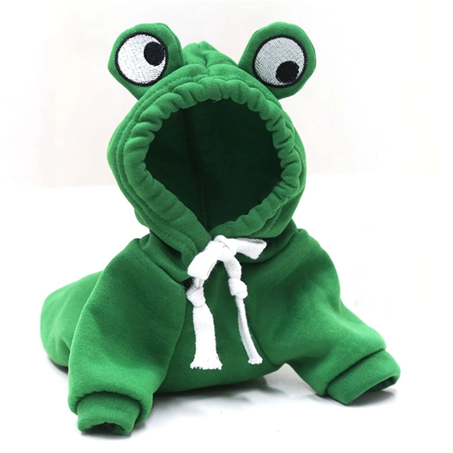 Dog Hoodie Coat Carrot Frog Shape Warm Fleece Outerwear