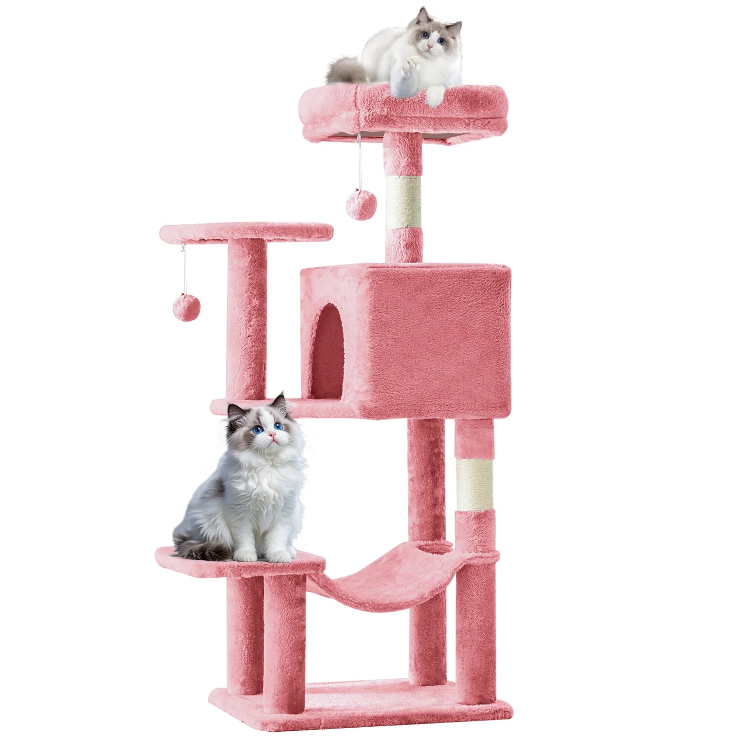 MCQ Cat Tree Tower With Natural Sisal Scratching Posts
