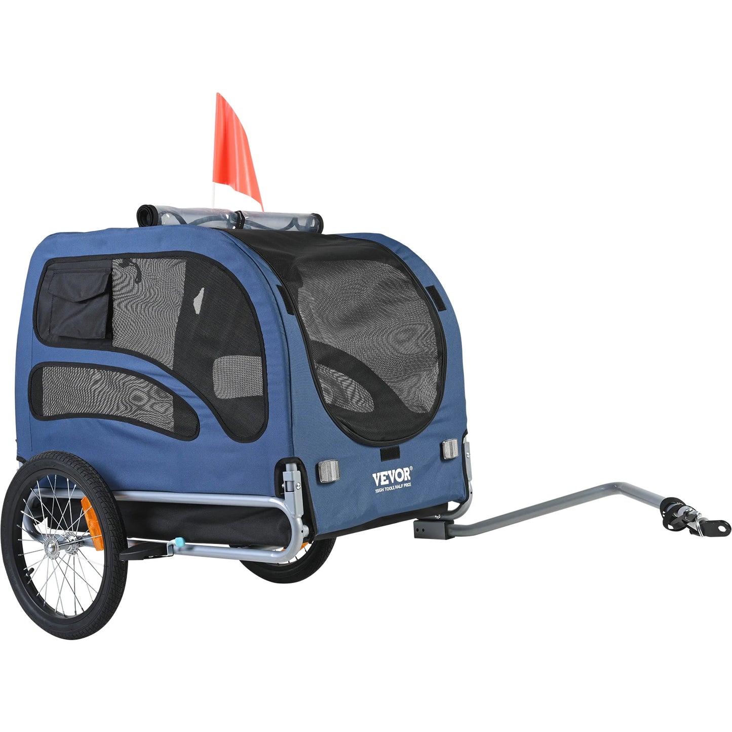 Pet Cart Bicycle Carrier Dog Trailer Collapsible Reflectors And Coupler