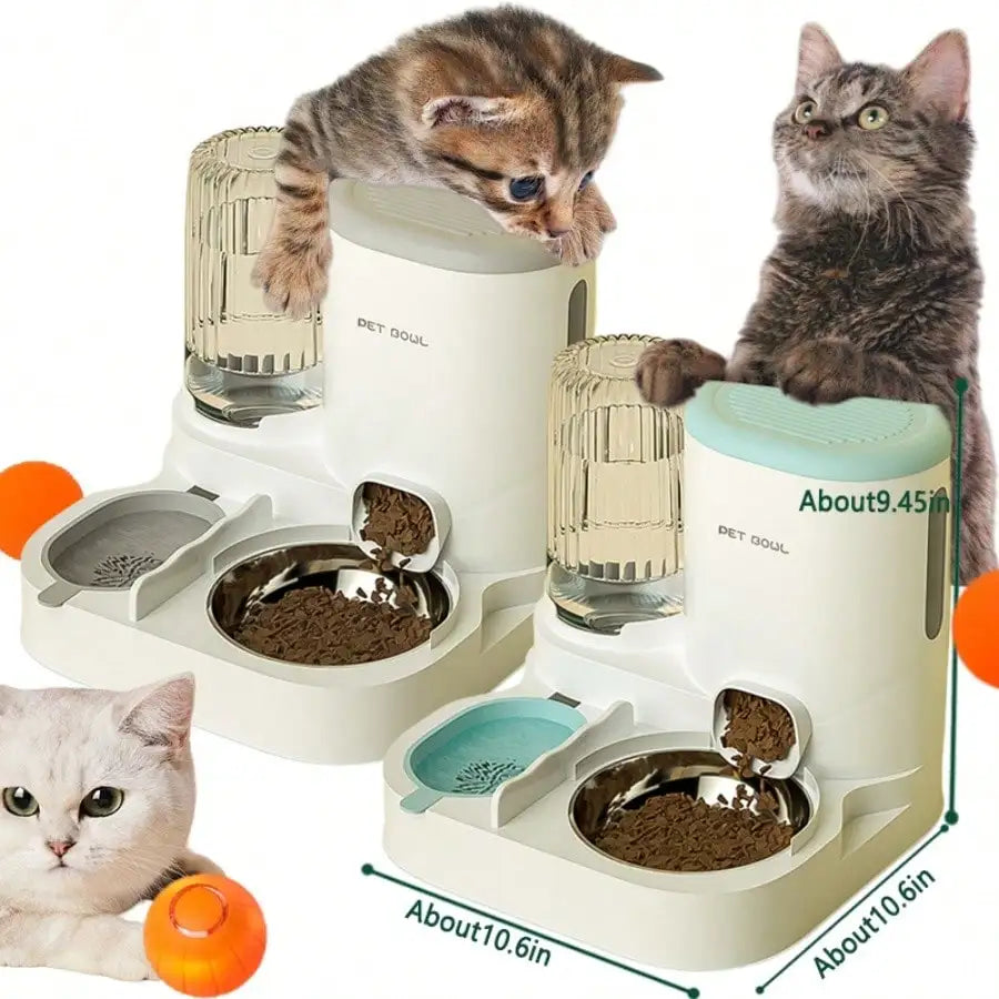 2 In 1 Automatic Pet Feeder Water Dispenser Detachable