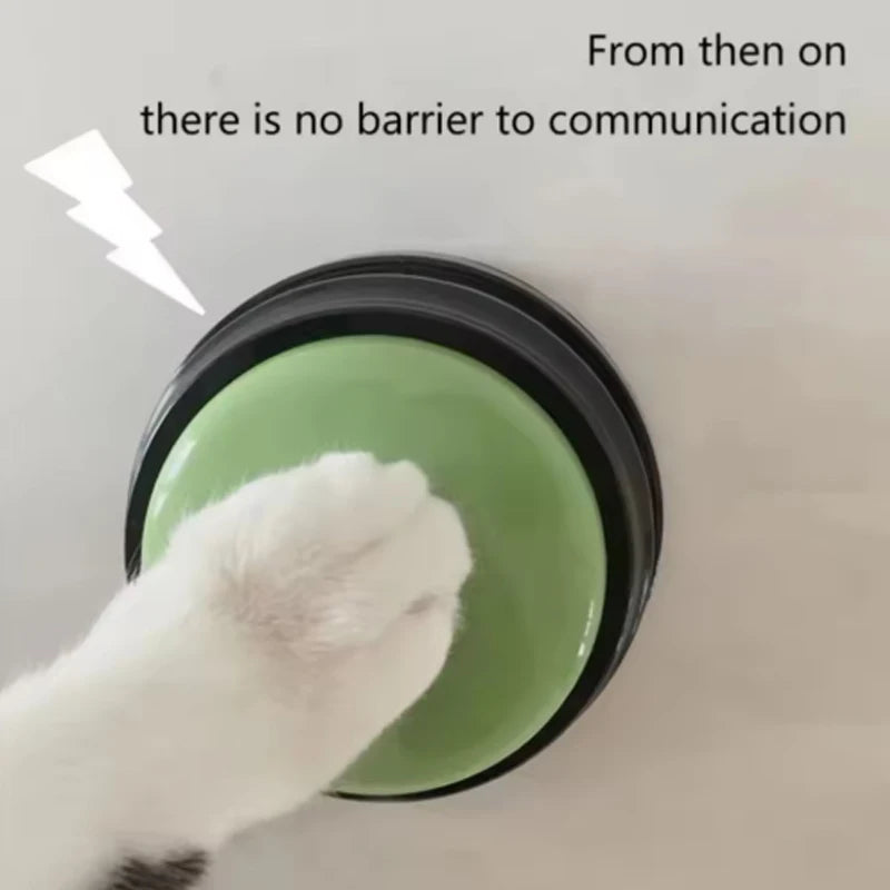 Recordable Dog Toy Talking Button Squeaker Pet Toy