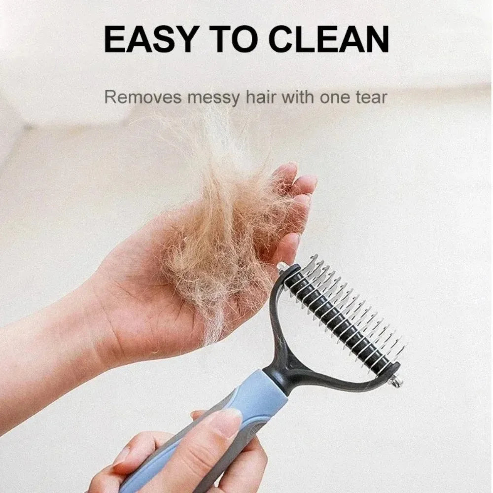 Double Sided Pet Grooming Brush For Cat And Dog Hair