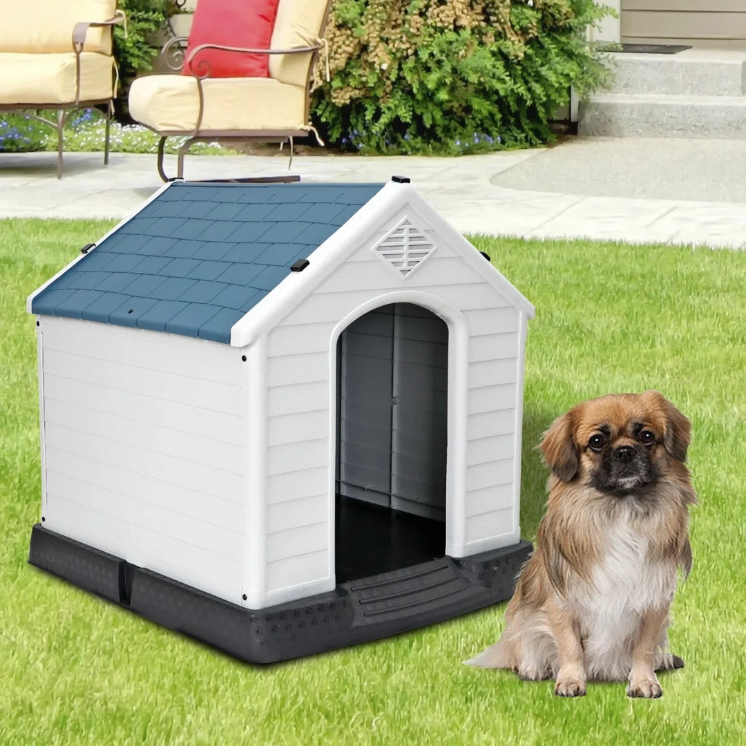 Durable Plastic Indoor Outdoor Dog House With Ventilation