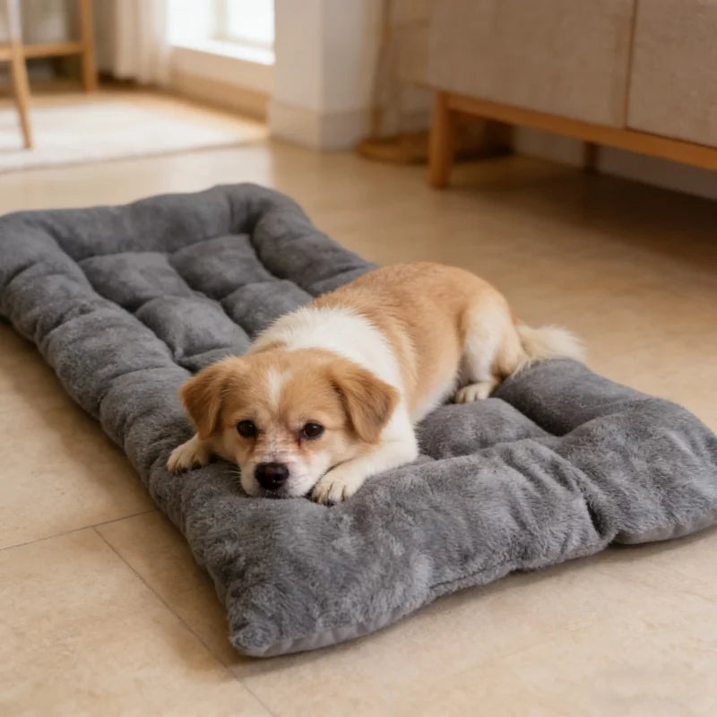 Premium Plush Pet Bed Mat For Dogs Crates And Couches