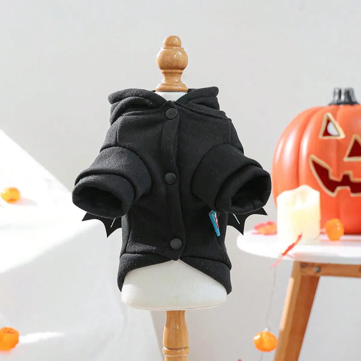 3D Bat Wings Dog Halloween Costume Hoodie For Pet Parties