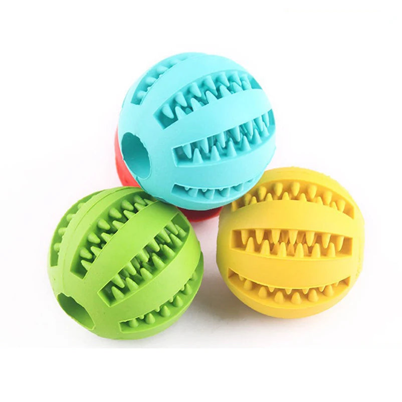 Watermelon Natural Rubber Leaky Food Ball Dog Toy Teeth Cleaning