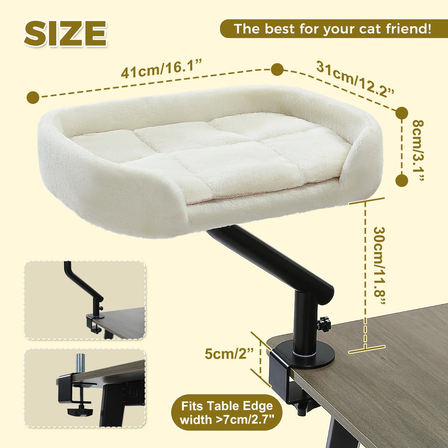 PAWZ Road Cat Desk Bed 360 Rotatable Stand For Cats