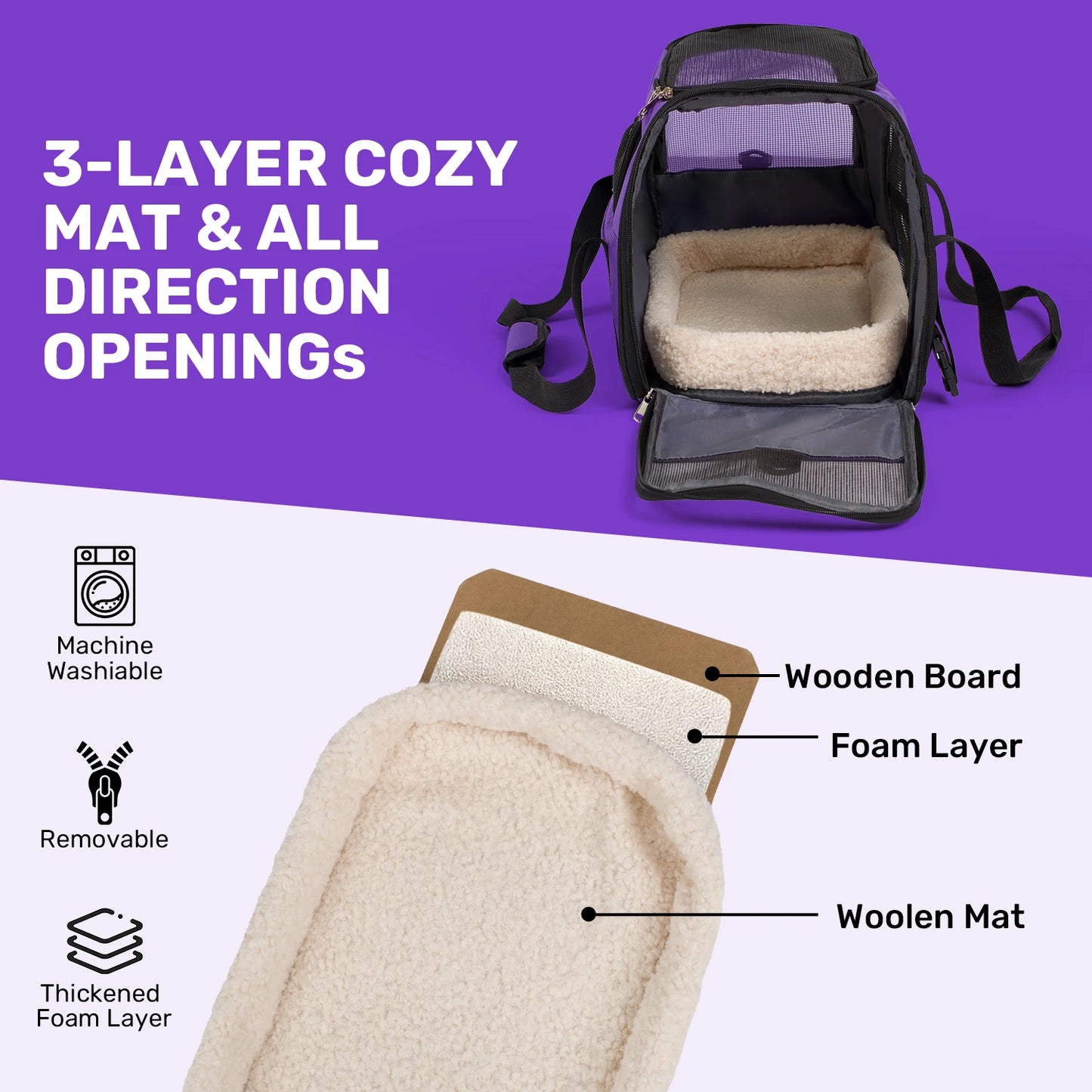 Airline Approved Soft Sided Pet Carrier For Cats And Dogs