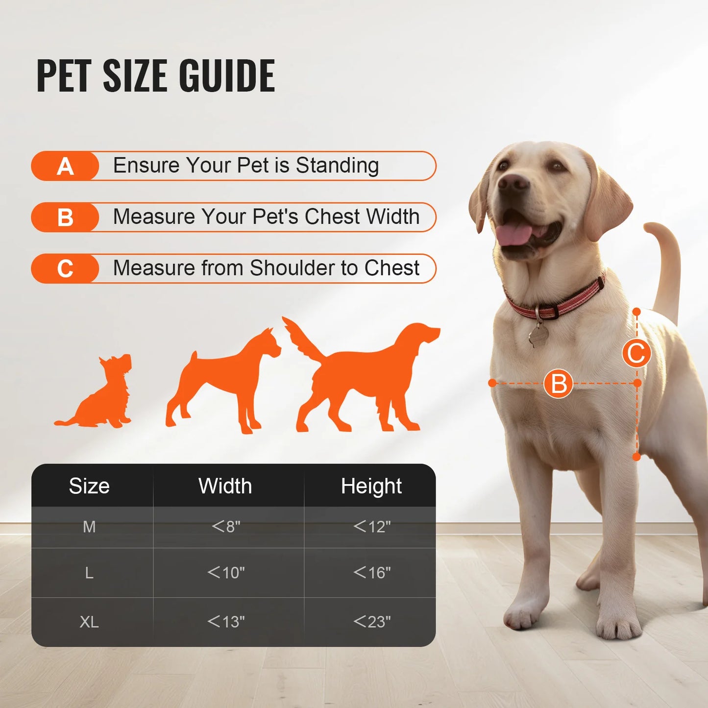 SucceBuy Adjustable Tempered Glass Dog Door With Aluminum Frame