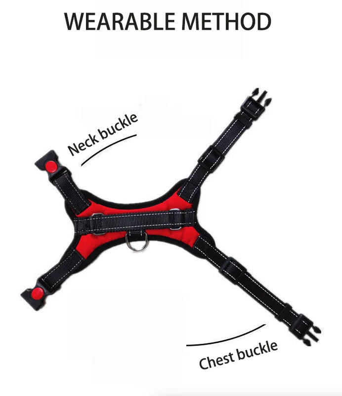 No Pull Dog Harness Adjustable Reflective Vest For Dogs
