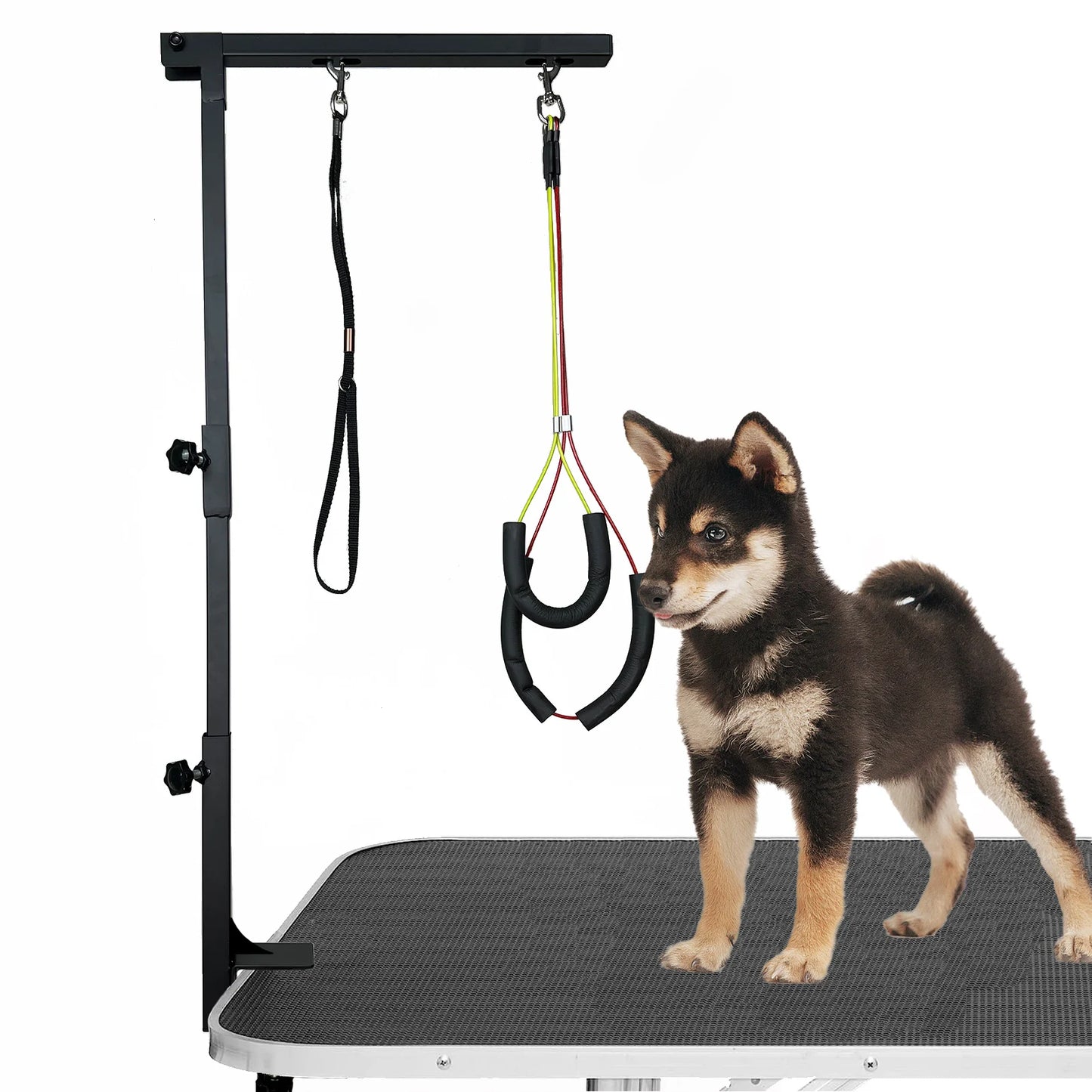 Adjustable Dog Grooming Arm With Clamp And Loops Set