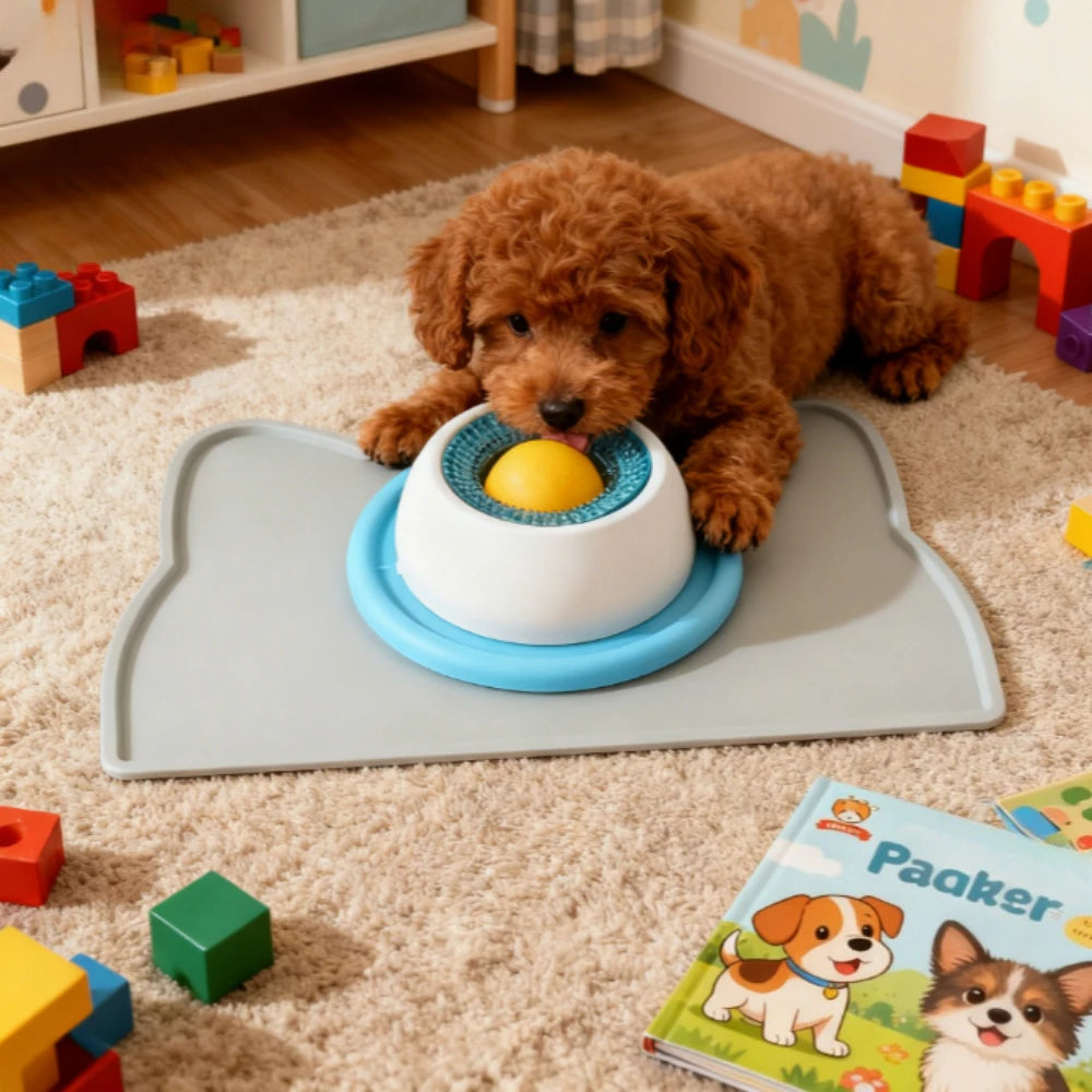 Pet Lick Mat Slow Feeder InteractivePuzzleToy For Dogs And Cats