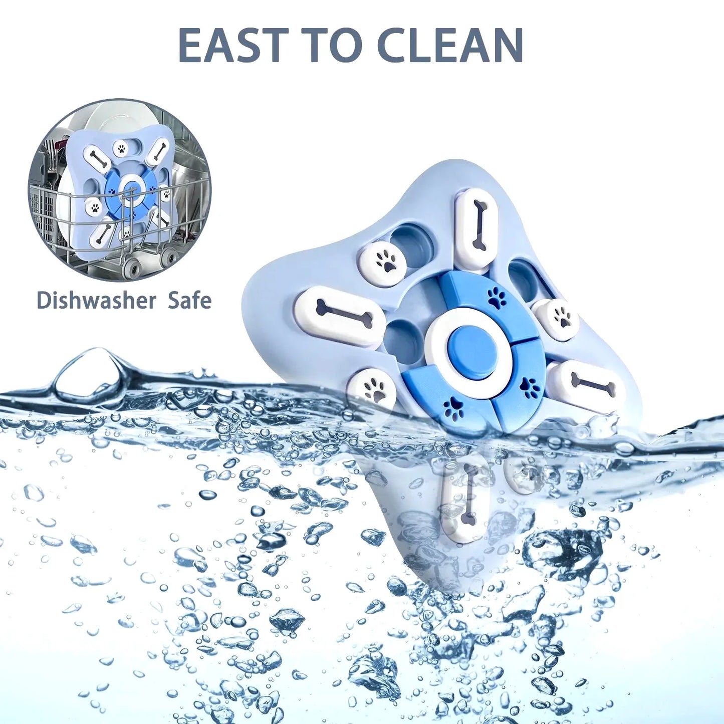 Slow Feeder Dog Toy Puzzle Treat Dispenser For Smart Training