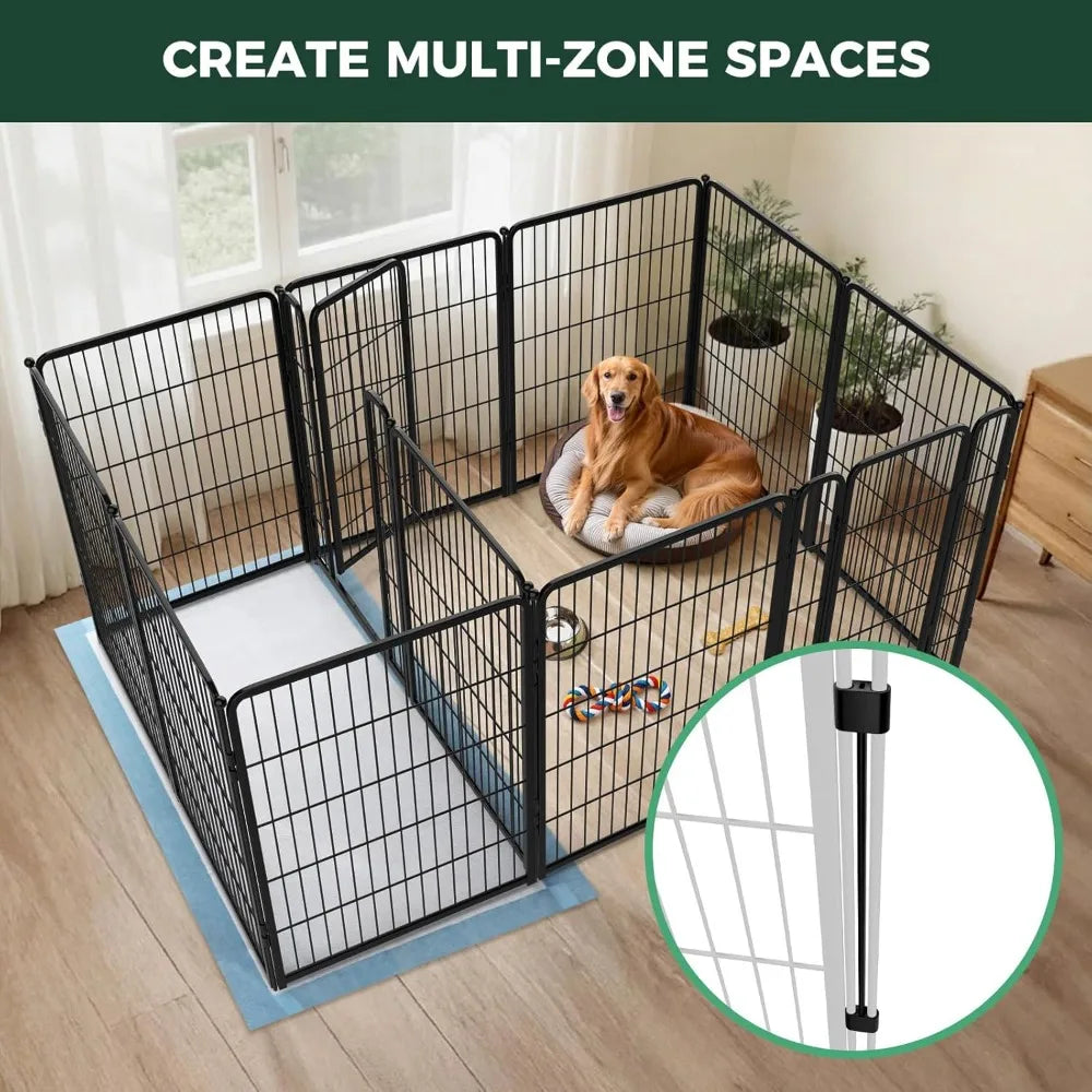 Sturdy Expandable Indoor Dog Playpen For Secure Pet Exercise