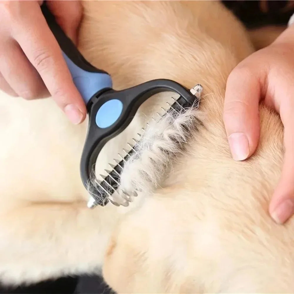 Double Sided Pet Grooming Brush For Cat And Dog Hair