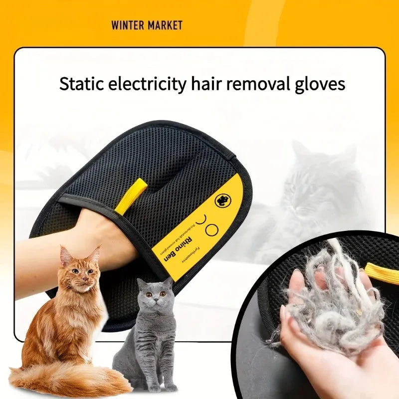 Pet Hair Removal Gloves For Dogs And Cats Grooming