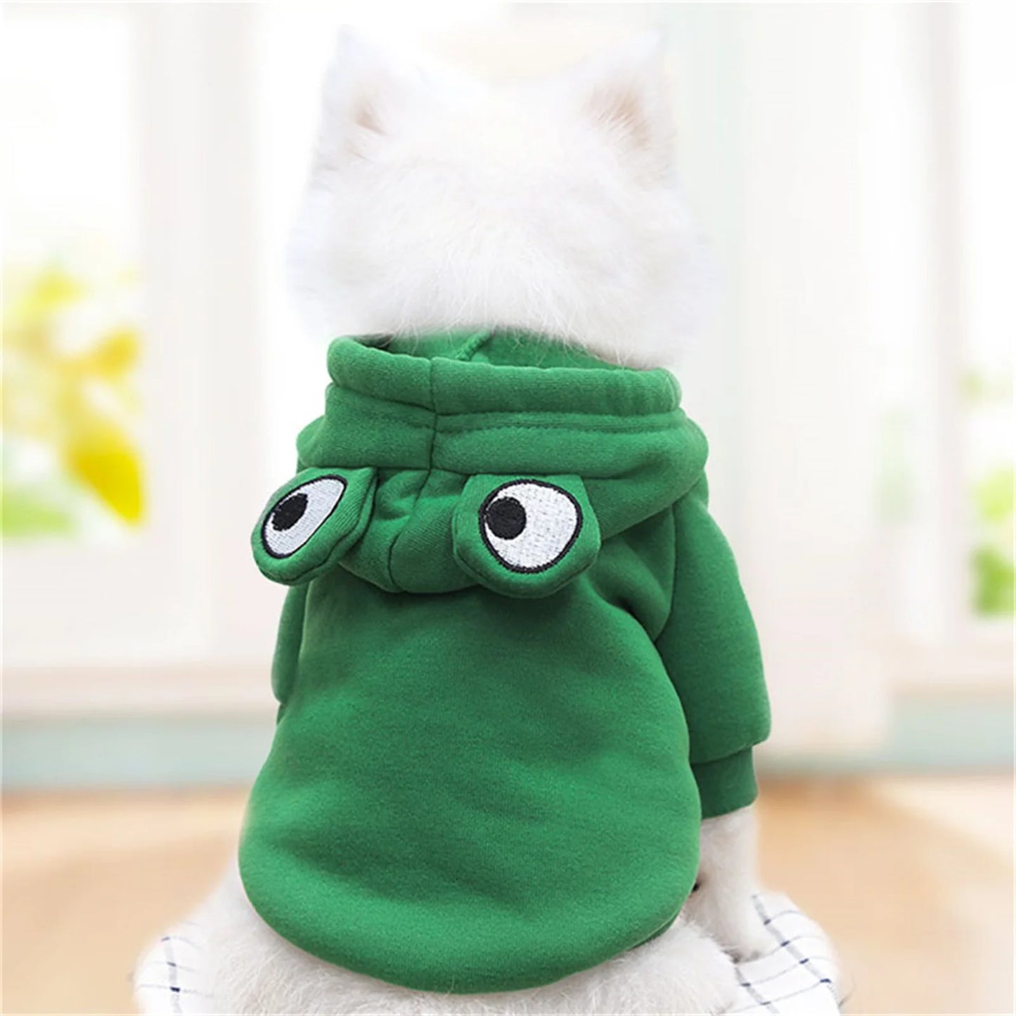 Dog Hoodie Coat Carrot Frog Shape Warm Fleece Outerwear