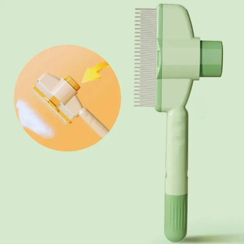 Dog Comb Pet Hair Remover Self Cleaning Massage Grooming Brush