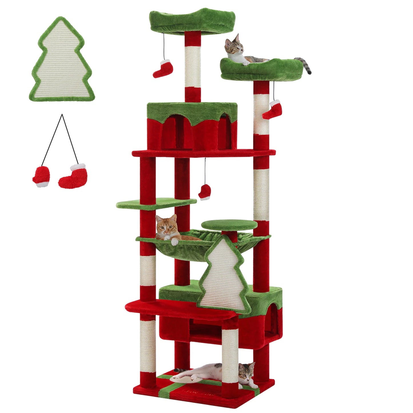 PAWZ Road Indoor Cat Tree With Sisal Scratching Posts