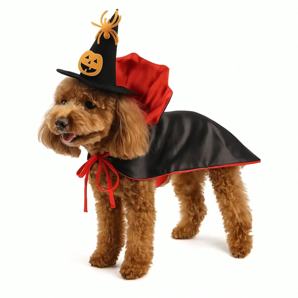 Stand Collar Halloween Pet Costume Adjustable Dog Cape Soft Polyester