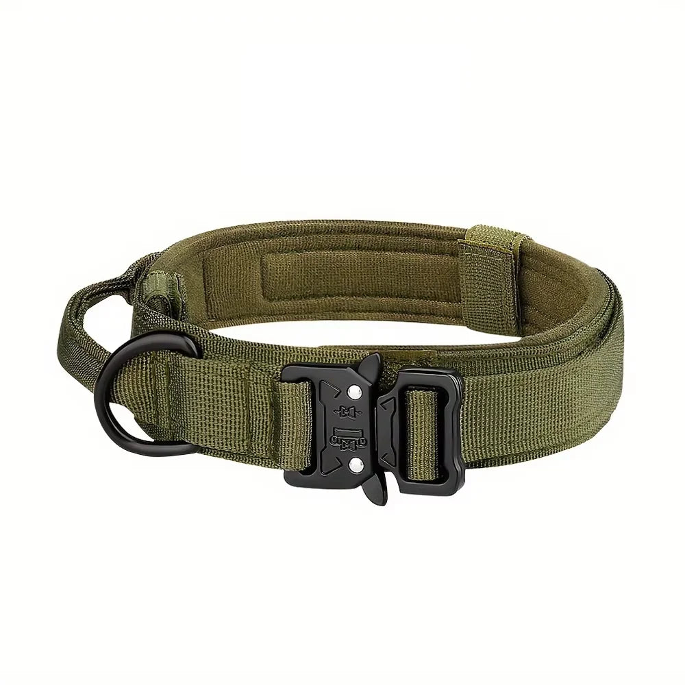 Adjustable Tactical Dog Collar And Leash Set With Control Handle