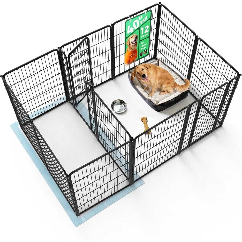 Sturdy Expandable Indoor Dog Playpen For Secure Pet Exercise