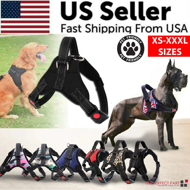 No Pull Dog Harness Adjustable Reflective Vest For Dogs