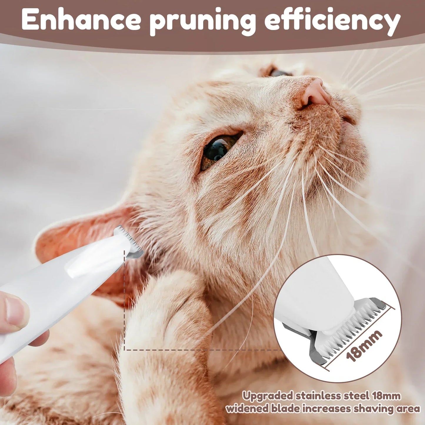 Waterproof Led Dog Paw Trimmer With Display For Pet Grooming