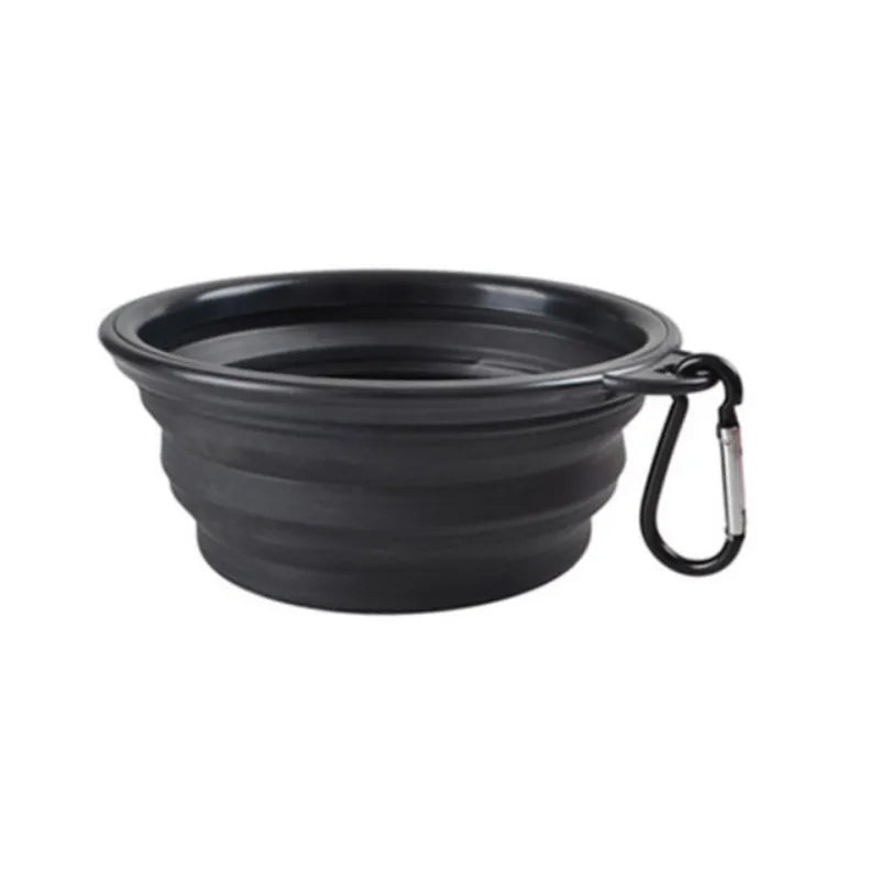Portable Pet Food Bowl Durable TPR Collapsible Travel Bowl