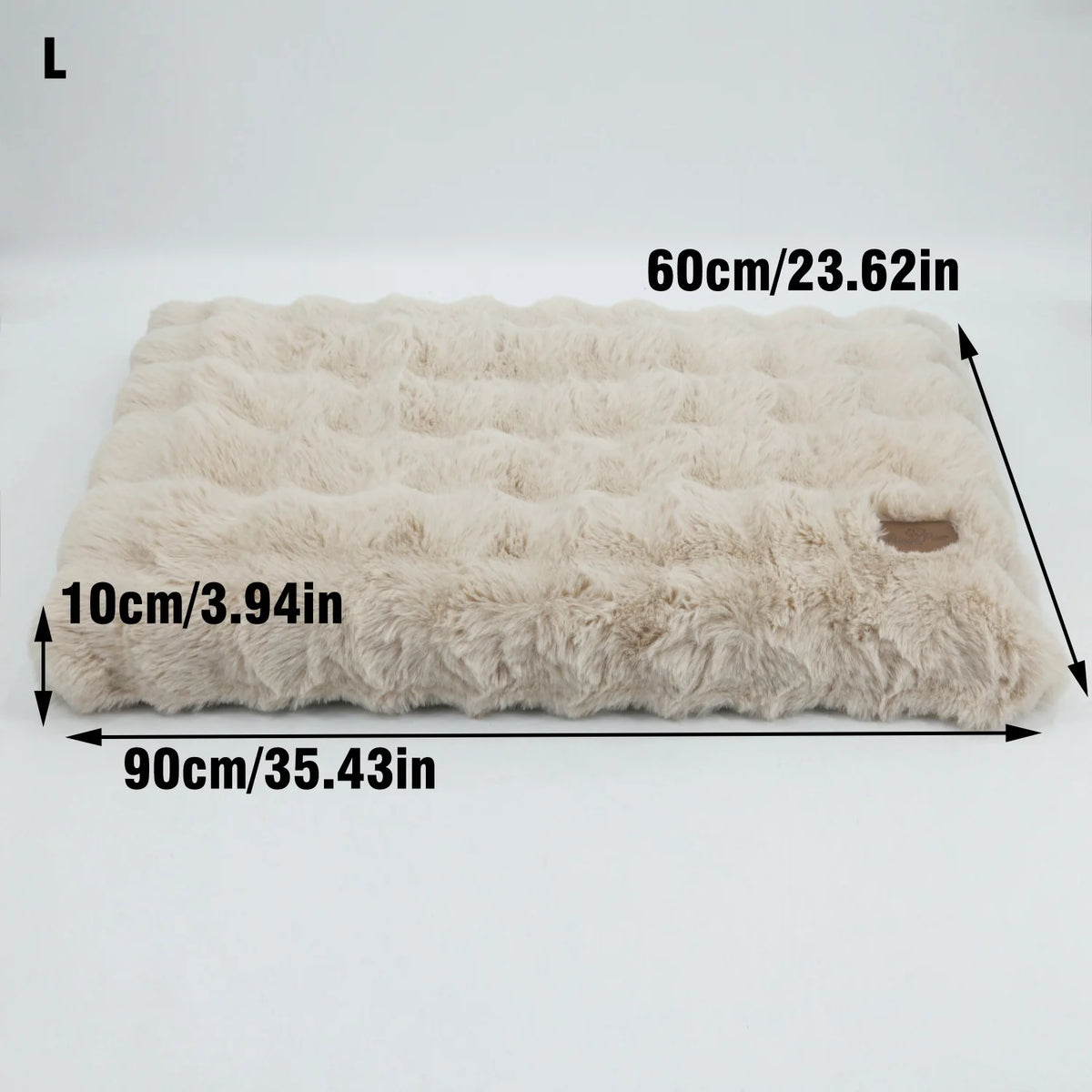 Bingopaw Ultra Plush Dog Bed With Removable Thick Foam Cushion