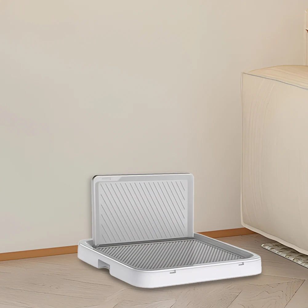 alloet Deluxe Dog Potty Tray With Pee Wall Pan Trainer