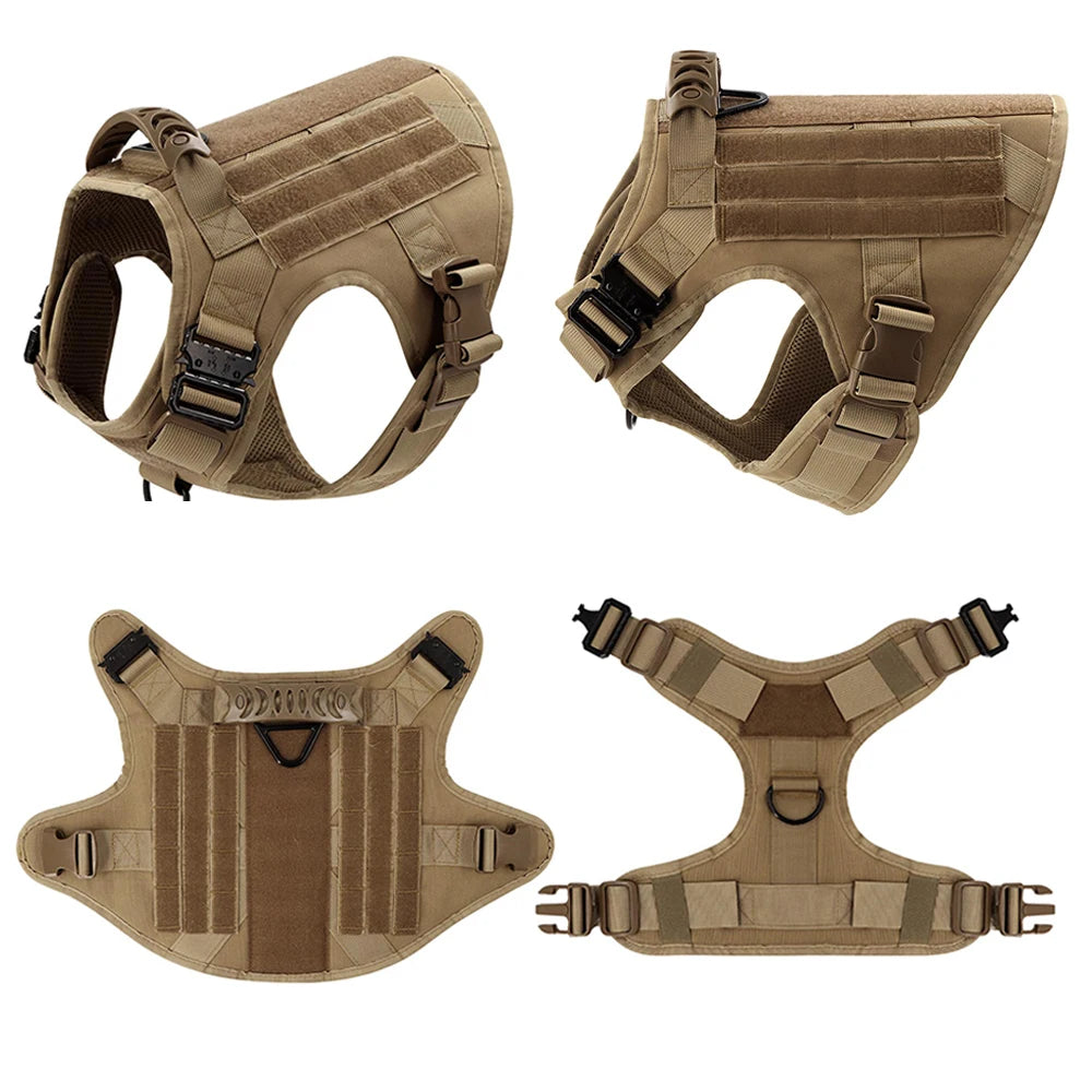 Dog Harness And Leash Set With Training Vest For Walks