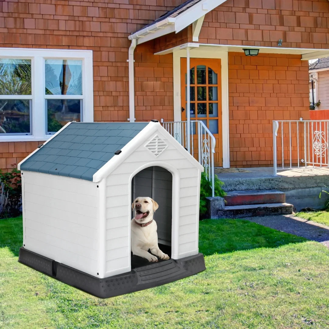 Durable Plastic Indoor Outdoor Dog House With Ventilation