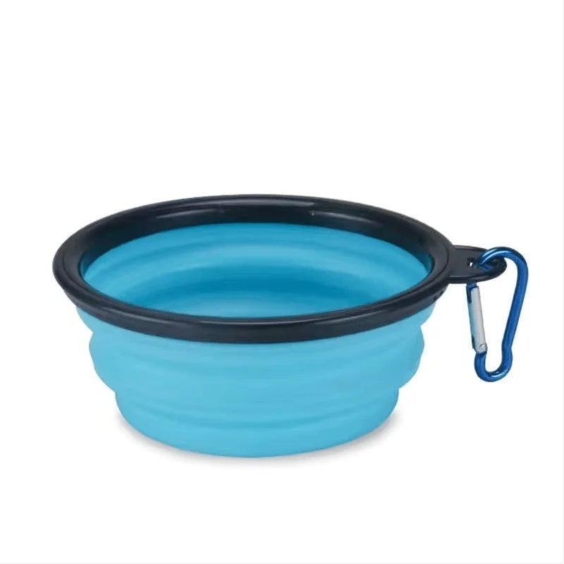 Portable Pet Food Bowl Durable TPR Collapsible Travel Bowl