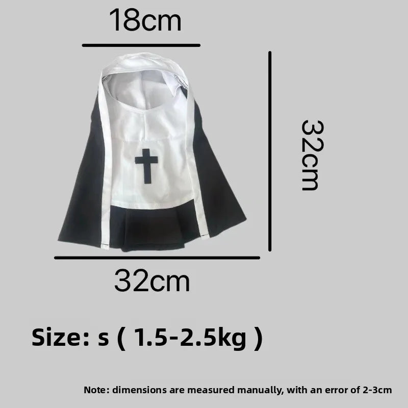 DKSTINYE Funny Kitten Jesus Costume For Dogs And Cats
